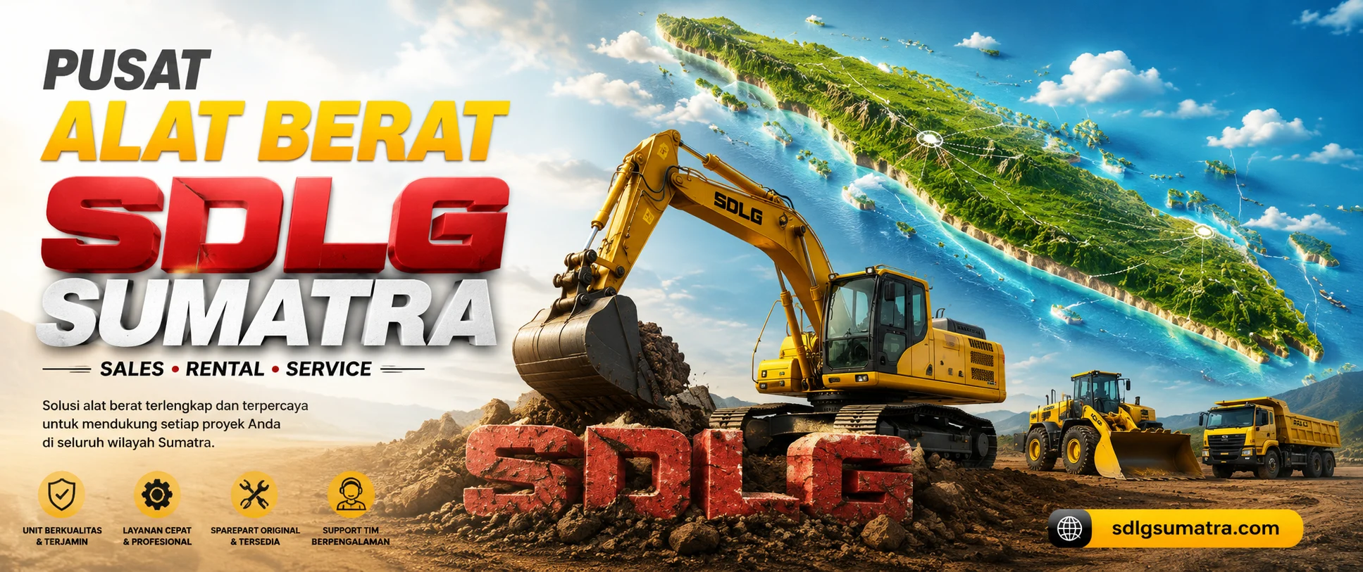 SDLG SUMATRA - ALAT BERAT SUMATRA - EXAVATOR SUMATRA